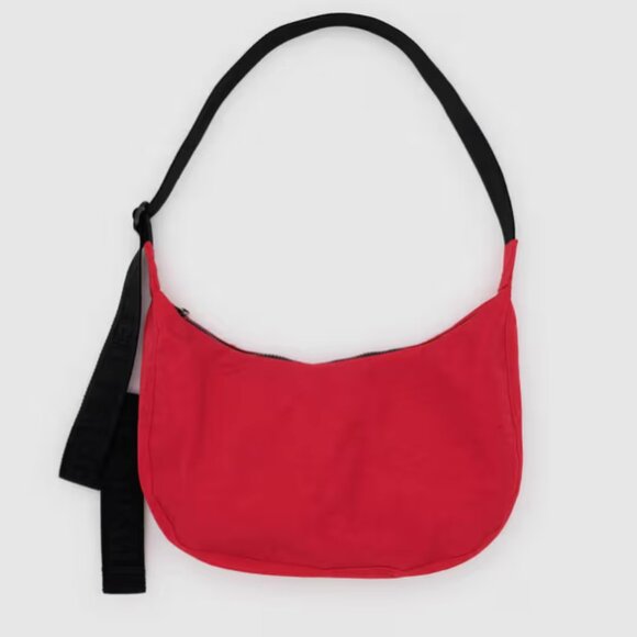BAGGU Medium Nylon Crescent Bag Red - Picture 1 of 6